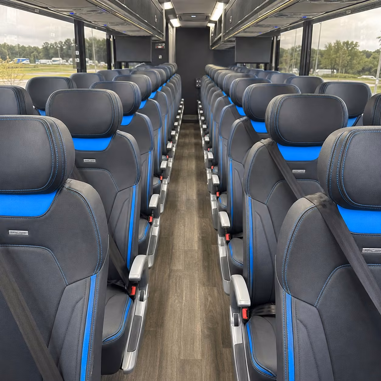 san diego charter bus interior